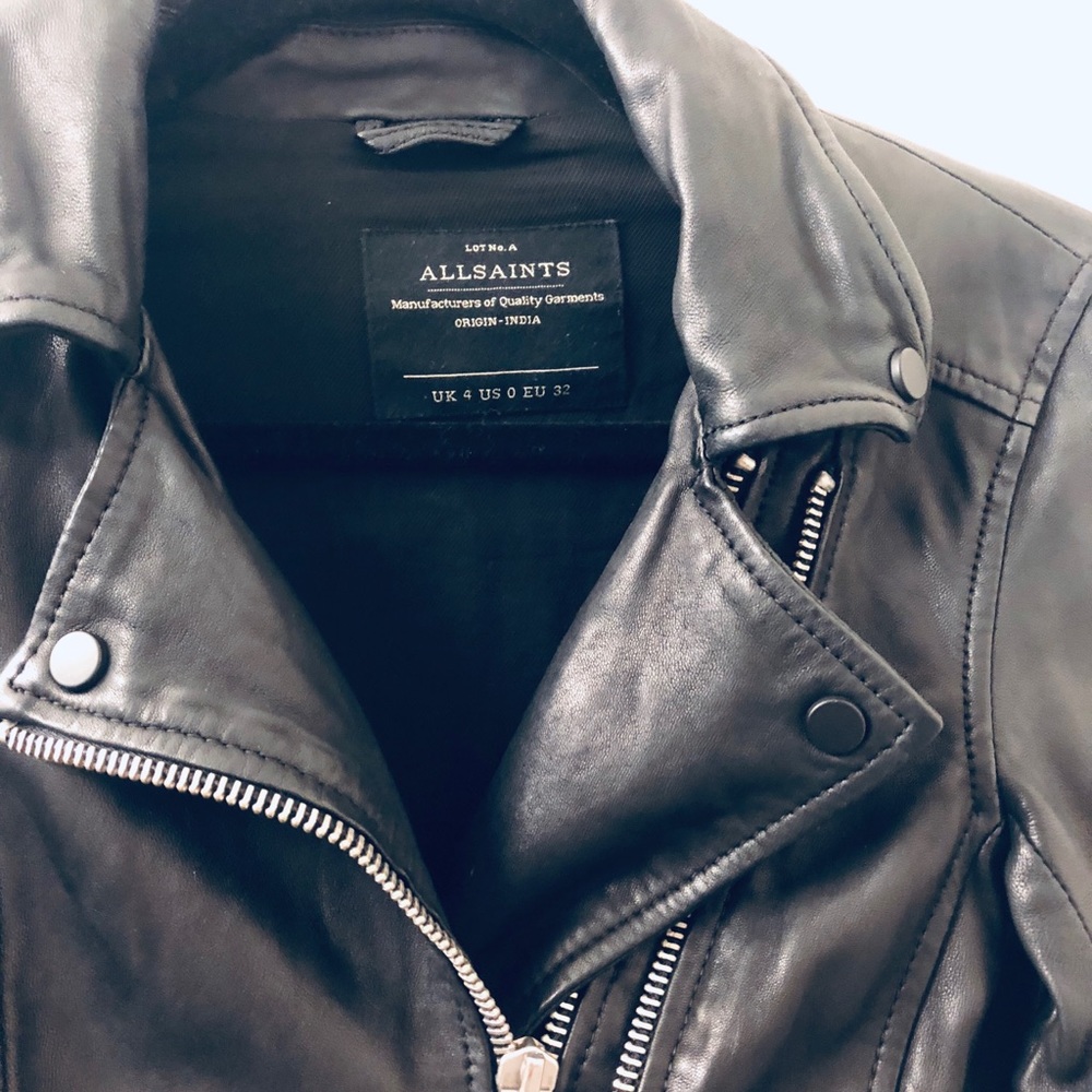 All Saints Leather Biker Jacket